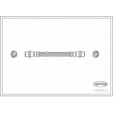 19026812 CORTECO Тормозной шланг