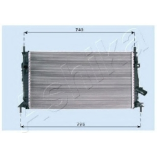 RDA053081 Ashika Радиатор, охлаждение двигателя