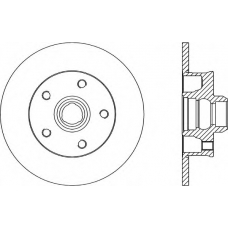 BDA1584.10 OPEN PARTS Тормозной диск