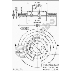 09.6997.24 BREMBO Тормозной диск