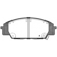 BPA0735.02 OPEN PARTS Комплект тормозных колодок, дисковый тормоз