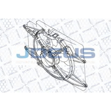 EV851110 JDEUS Вентилятор, охлаждение двигателя