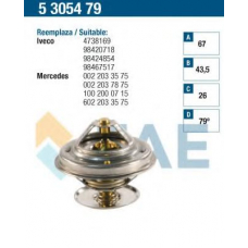 5305479 FAE Термостат, охлаждающая жидкость