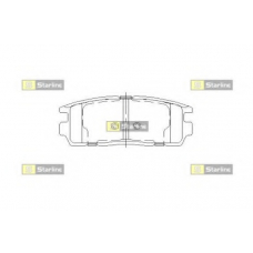 BD S499 STARLINE Комплект тормозных колодок, дисковый тормоз