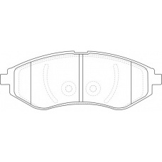 FP1269 FIT Комплект тормозных колодок, дисковый тормоз