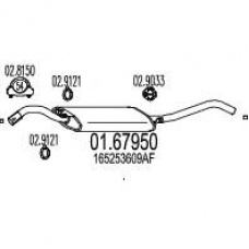 01.67950 MTS Глушитель выхлопных газов конечный