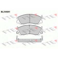BL2448A1 FTE Комплект тормозных колодок, дисковый тормоз