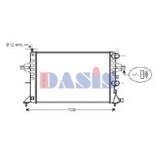 150110N AKS DASIS Радиатор, охлаждение двигателя