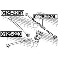 0125-220R FEBEST Рычаг независимой подвески колеса, подвеска колеса