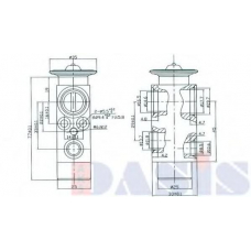 840940N AKS DASIS Расширительный клапан, кондиционер