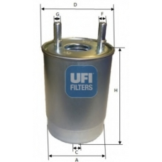 24.108.00 UFI Топливный фильтр