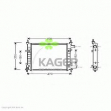 31-0353 KAGER Радиатор, охлаждение двигателя