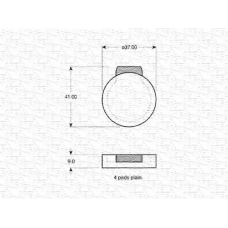 363702160721 MAGNETI MARELLI Комплект тормозных колодок, дисковый тормоз