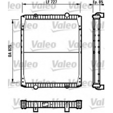 731553 VALEO Радиатор, охлаждение двигателя