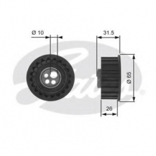 T41127 GATES Натяжной ролик, ремень грм