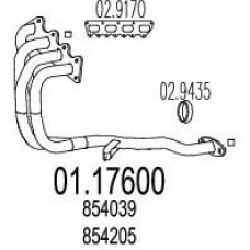 01.17600 MTS Труба выхлопного газа
