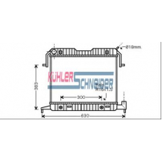 0604001 KUHLER SCHNEIDER Радиатор, охлаждение двигател
