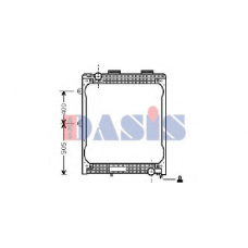 260570T AKS DASIS Радиатор, охлаждение двигател