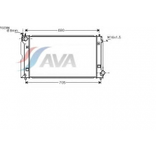 TO2386 AVA Радиатор, охлаждение двигателя