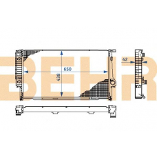 2108605 BEHR Radiator