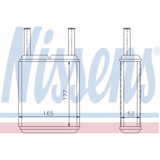 71956 NISSENS Теплообменник, отопление салона