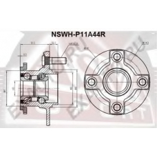 NSWH-P11A44R ASVA Ступица колеса