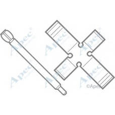 KIT227 APEC Комплектующие, тормозные колодки