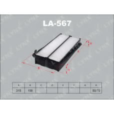 LA-567 LYNX Фильтр воздушный