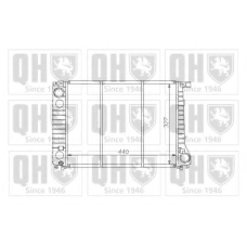 QER1025 QUINTON HAZELL Радиатор, охлаждение двигателя