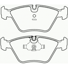 P 36 007 BREMBO Комплект тормозных колодок, дисковый тормоз