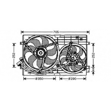 32VB006 ELECTRO AUTO Вентилятор, охлаждение двигателя