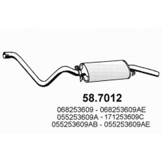 58.7012 ASSO Глушитель выхлопных газов конечный