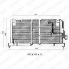 TSP0225354 DELPHI Конденсатор, кондиционер