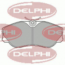 LP956 DELPHI Комплект тормозных колодок, дисковый тормоз