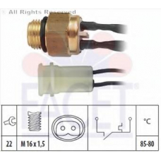 7.5217 FACET Термовыключатель, вентилятор радиатора