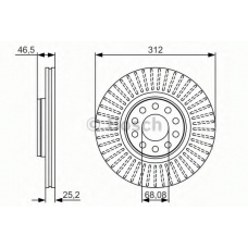 0 986 479 A30 BOSCH Тормозной диск