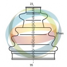 21-990110 ODM-MULTIPARTS Комплект пылника, приводной вал