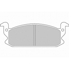 FD6555A NECTO Комплект тормозных колодок, дисковый тормоз