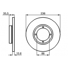 0 986 478 712 BOSCH Тормозной диск