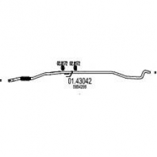 01.43042 MTS Труба выхлопного газа