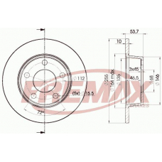 BD-2880 FREMAX Тормозной диск