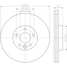 8DD 355 116-221 HELLA PAGID Тормозной диск