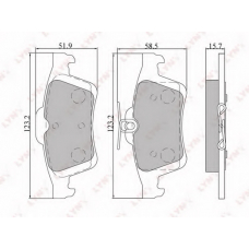 BD-5901 LYNX Тормозные колодки дисковые