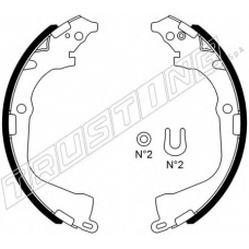 124.290 TRUSTING Комплект тормозных колодок