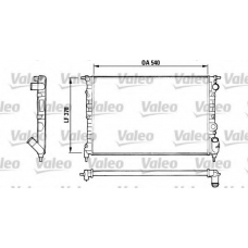 816551 VALEO Радиатор, охлаждение двигателя