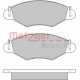 1170059 METZGER Комплект тормозных колодок, дисковый тормоз