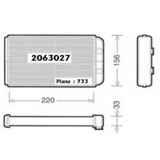 2063027 ORDONEZ Теплообменник, отопление салона