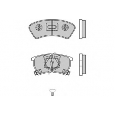 12-0352 E.T.F. Комплект тормозных колодок, дисковый тормоз