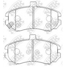 PN0419 NiBK Комплект тормозных колодок, дисковый тормоз