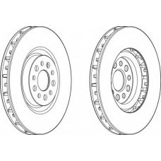 DDF1180-1 FERODO Тормозной диск